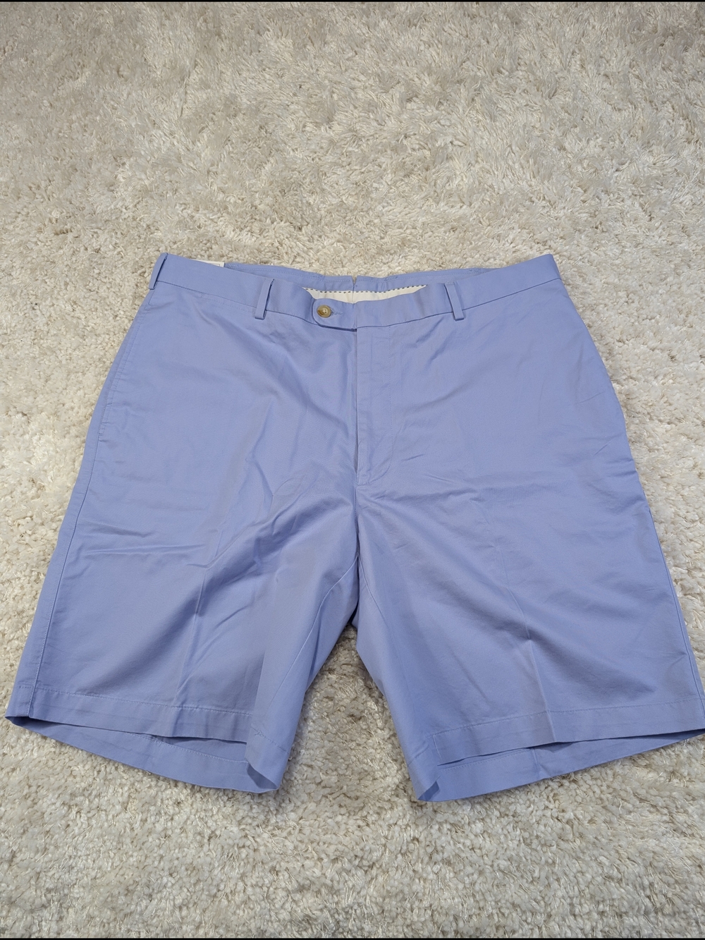 Peter Millar Men's Light Lavender Flat-Front Shorts